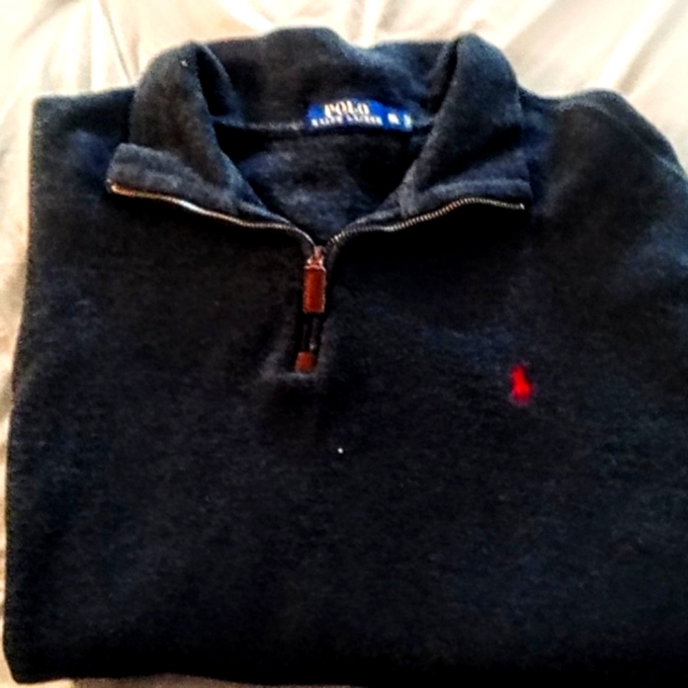Polo Ralph Lauren Navy Pullover with Red Logo